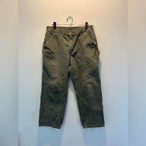 Carhartt Grey Work Pants-perfectly worn in and well loved!